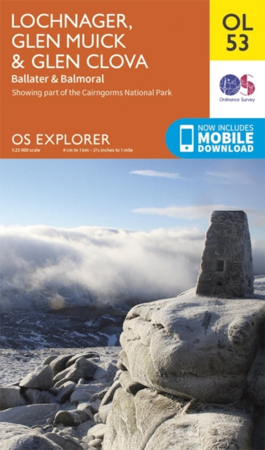 Lochnagar, Glen Muick & Glen Clova, Ballater & Balmoral : OL 53 - 9780319242926