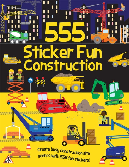 555 Sticker Fun Construction - 9781835555446