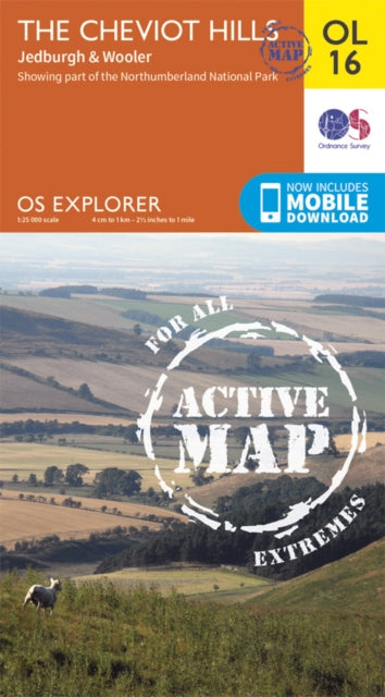 The Cheviot Hills, Jedburgh & Wooler : OL 16 - 9780319469347