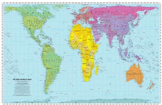 Peters World Map : Folded - 9781872142029