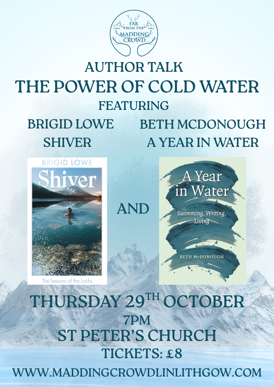 Author Talk with Brigid Lowe, Shiver, Thursday 29th October, 7.00pm