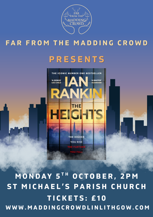 Author Talk with Ian Rankin, The Heights, Monday 5th October, 2.00pm