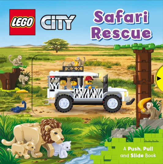 LEGO (R) City. Safari Rescue : A Push, Pull and Slide Book-9781529048377